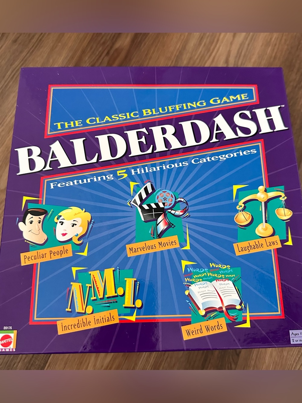 NEW Balderdash Board Game A Classic Bluffing Game Mattel 2003 Complete Open Box